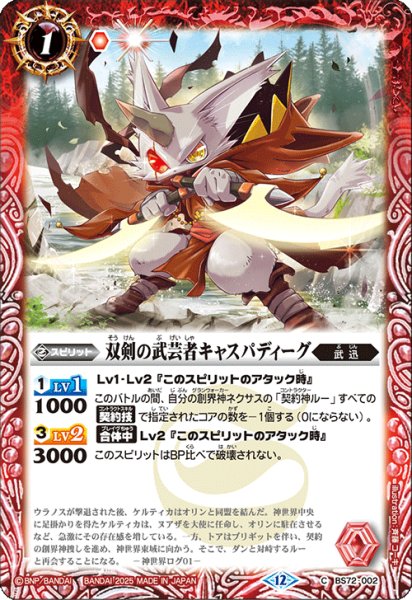 画像1: 双剣の武芸者キャスパディーグ【C】 (1)